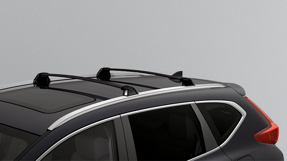 2019 Honda CR-V shown with Honda Genuine Accessory roof rails and crossbars.