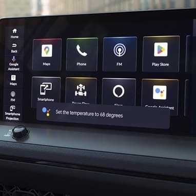 2026 Honda Accord center display detail with default screen on.